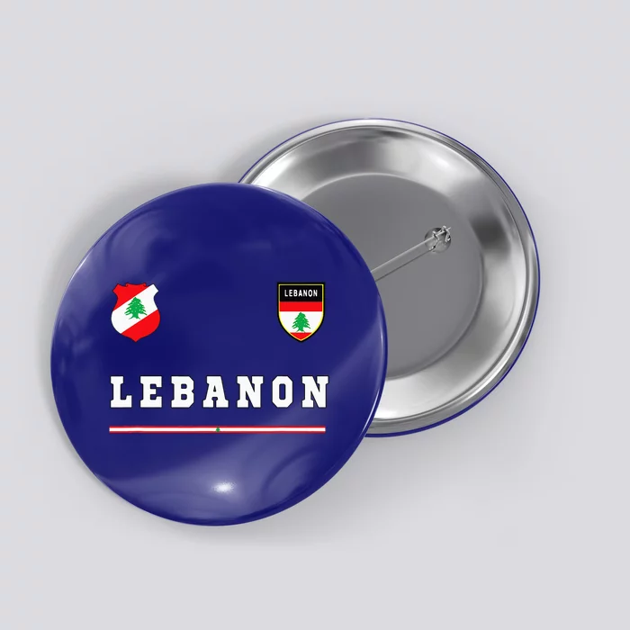 Lebanon Sportsoccer Jersey Flag Football Beirut Button