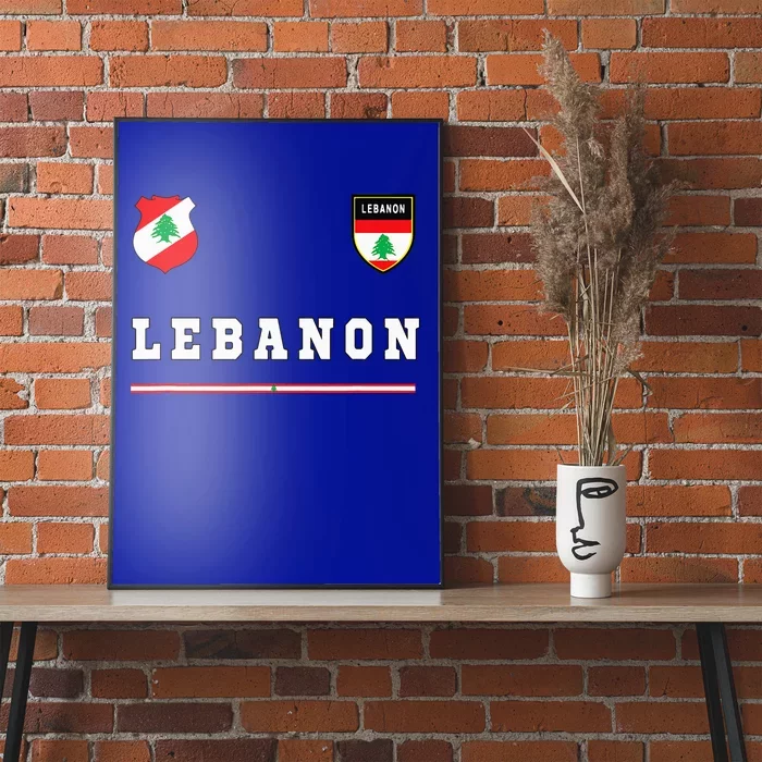 Lebanon Sportsoccer Jersey Flag Football Beirut Poster