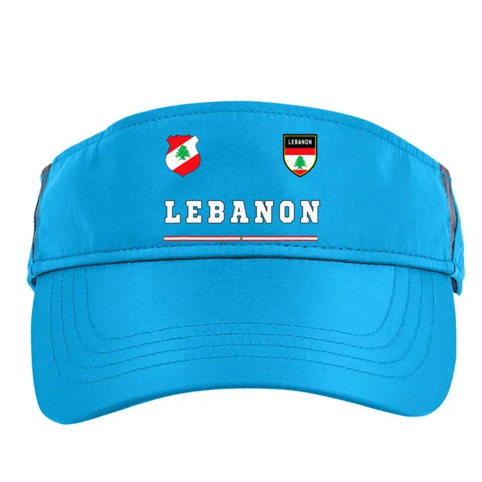 Lebanon Sportsoccer Jersey Flag Football Beirut Adult Drive Performance Visor