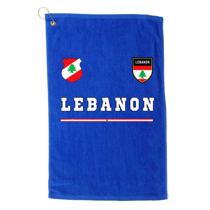 Lebanon Sportsoccer Jersey Flag Football Beirut Platinum Collection Golf Towel