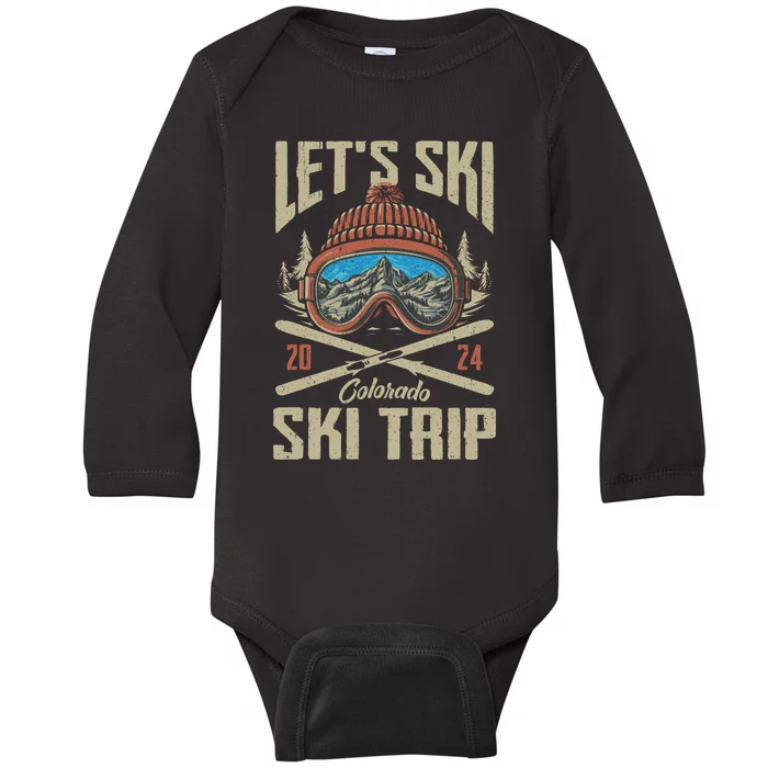 Lets Ski Keystone Colorado Ski Trip Baby Long Sleeve Bodysuit