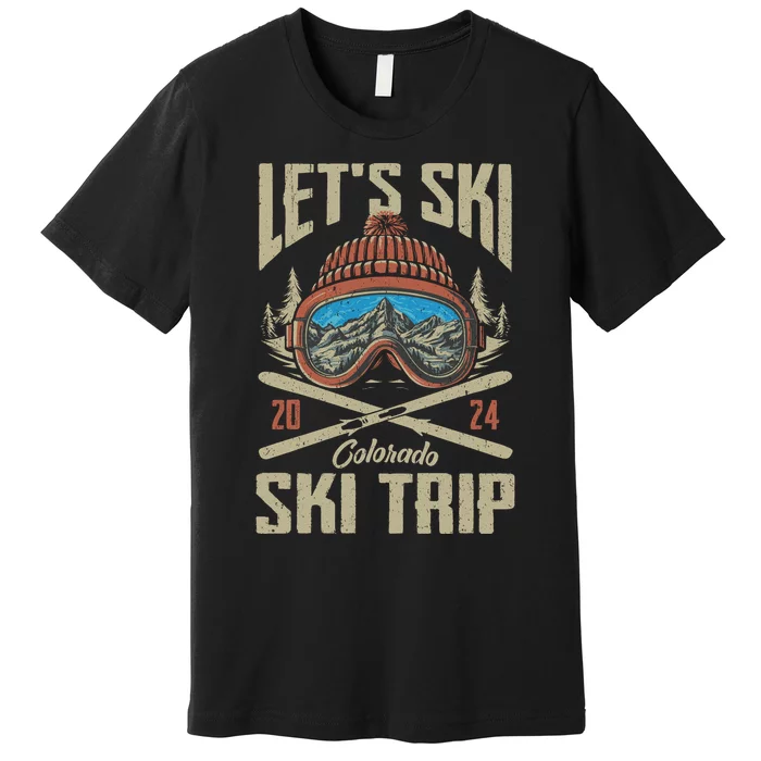 Lets Ski Keystone Colorado Ski Trip Premium T-Shirt