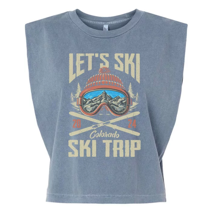 Lets Ski Keystone Colorado Ski Trip Garment-Dyed Women's Muscle Tee