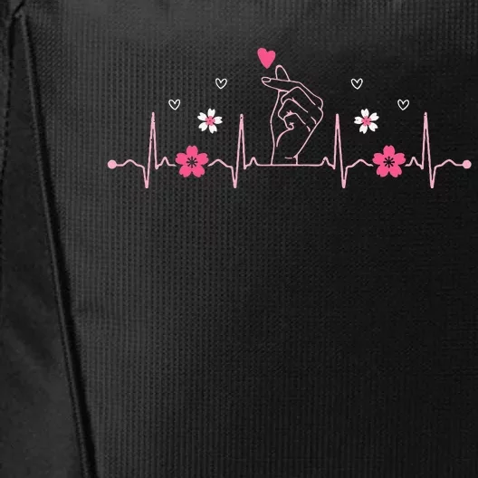 Love Sign Korean Heart Finger Heart Korea City Backpack