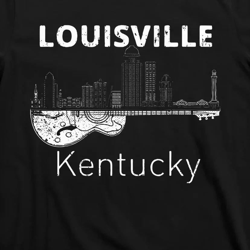 Louisville Souvenir Kentucky Lover Music Guitar T-Shirt