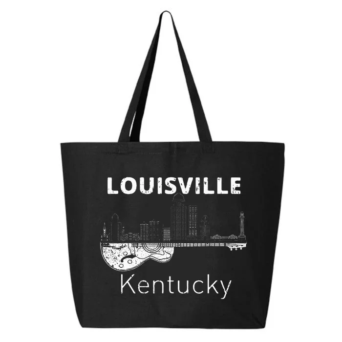 Louisville Souvenir Kentucky Lover Music Guitar 25L Jumbo Tote