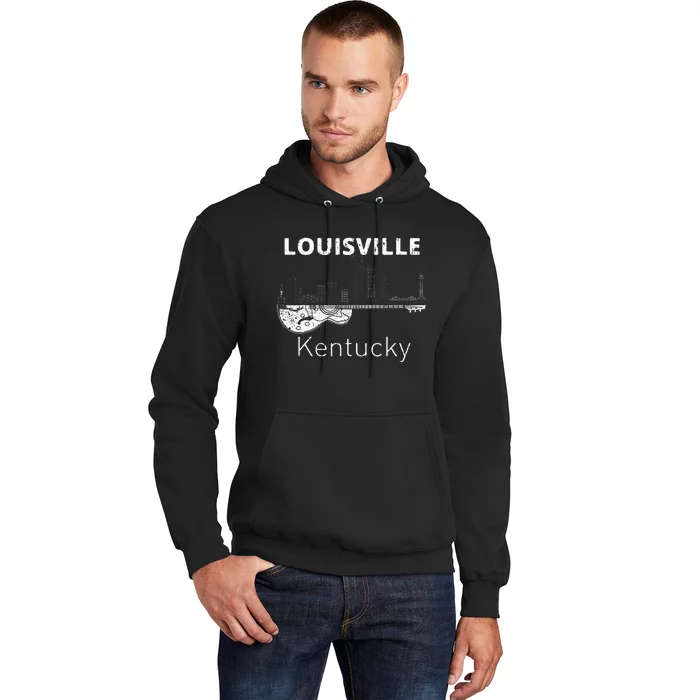 Louisville Souvenir Kentucky Lover Music Guitar Hoodie