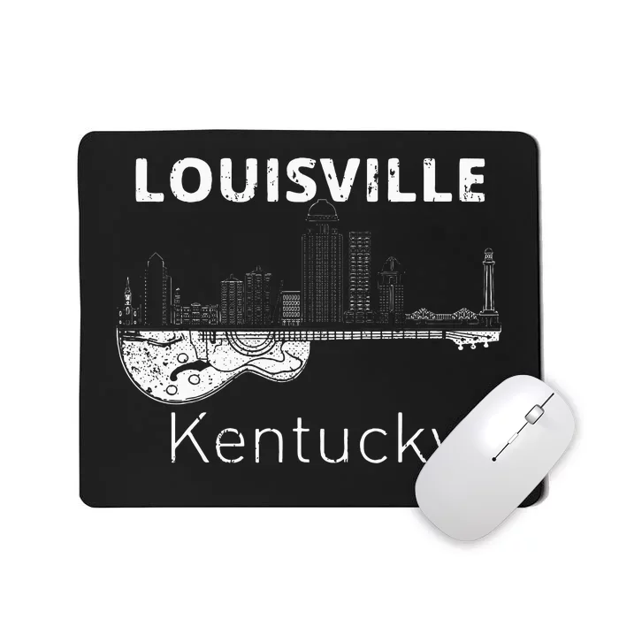 Louisville Souvenir Kentucky Lover Music Guitar Mousepad