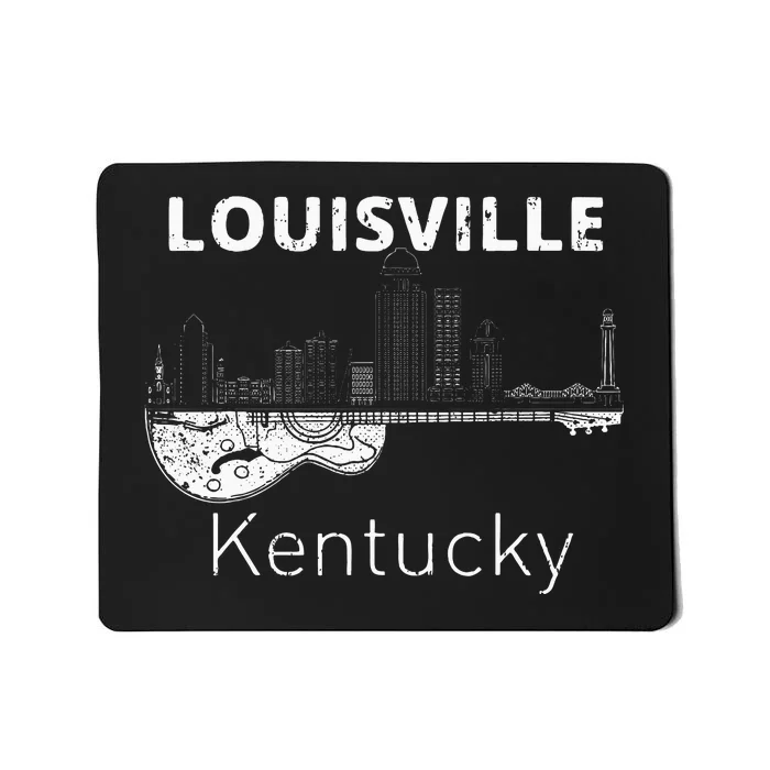 Louisville Souvenir Kentucky Lover Music Guitar Mousepad