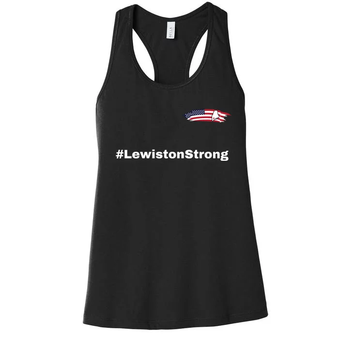 Lewiston Strong #Lewistonstrong Women's Racerback Tank