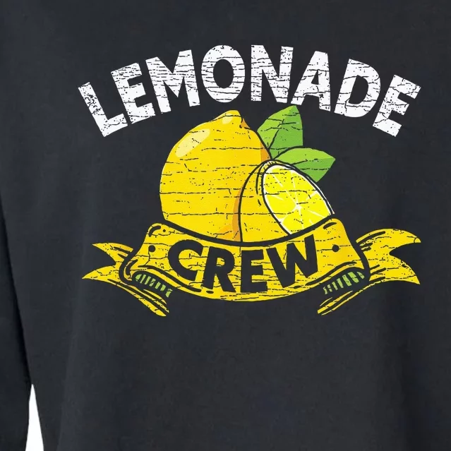 Lemon Stand Lemonade Crew Cropped Pullover Crew