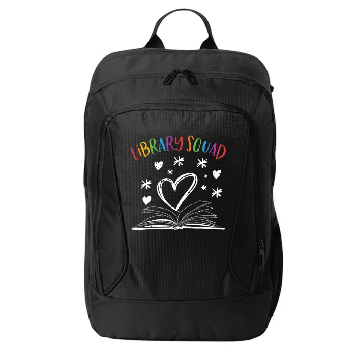 Library Squad Librarian Bookworm Book Lover City Backpack