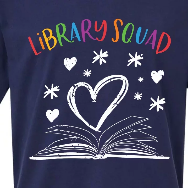 Library Squad Librarian Bookworm Book Lover Sueded Cloud Jersey T-Shirt