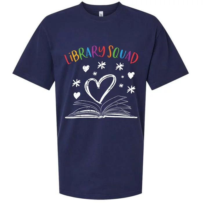 Library Squad Librarian Bookworm Book Lover Sueded Cloud Jersey T-Shirt