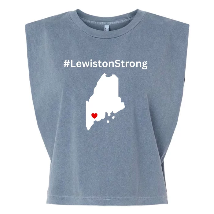 Lewiston Strong #Lewistonstrong Garment-Dyed Women's Muscle Tee