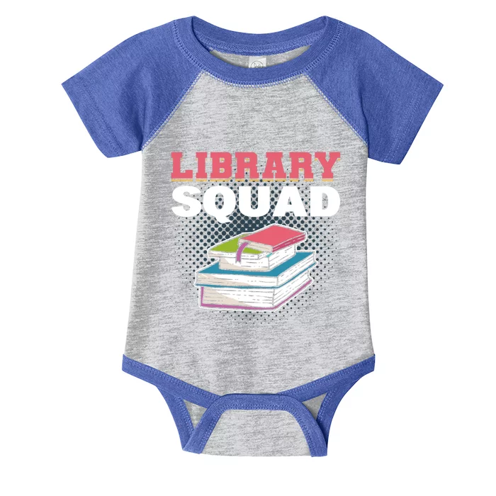 Library Squad Librarian Bookworm Booktrovert Book Lover Gift Great Gift Infant Baby Jersey Bodysuit