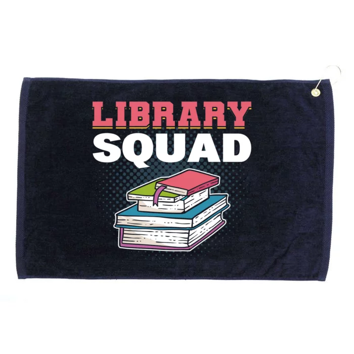 Library Squad Librarian Bookworm Booktrovert Book Lover Gift Great Gift Grommeted Golf Towel