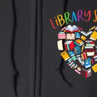 Library Squad Librarian Bookworm Book Lover Full Zip Hoodie