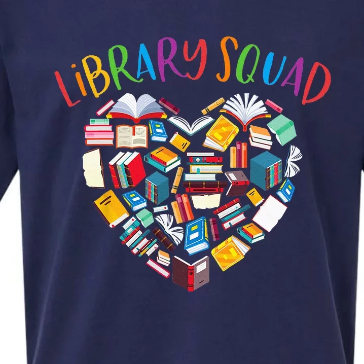 Library Squad Librarian Bookworm Book Lover Sueded Cloud Jersey T-Shirt