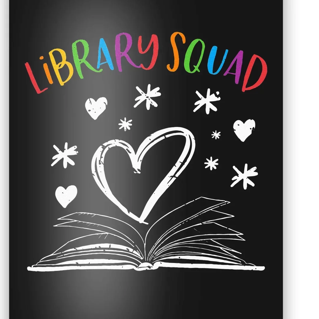 Library Squad Librarian Bookworm Book Lover Poster