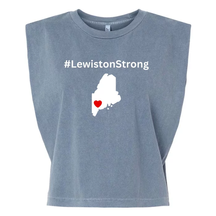 Lewiston Strong #Lewistonstrong Garment-Dyed Women's Muscle Tee