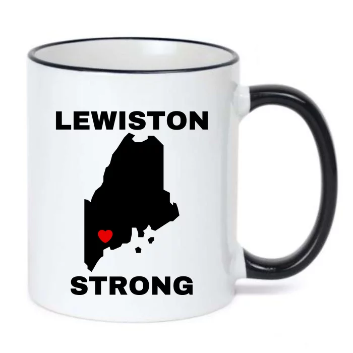 Lewiston Strong #Lewistonstrong Black Color Changing Mug