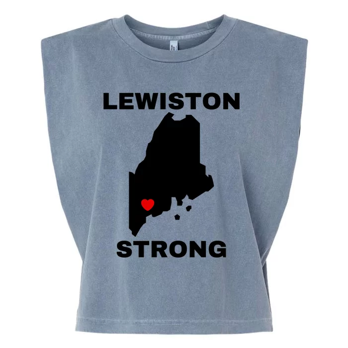 Lewiston Strong #Lewistonstrong Garment-Dyed Women's Muscle Tee