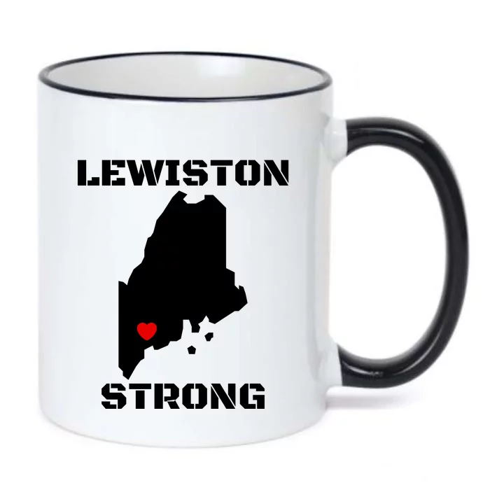 Lewiston Strong #Lewistonstrong Black Color Changing Mug