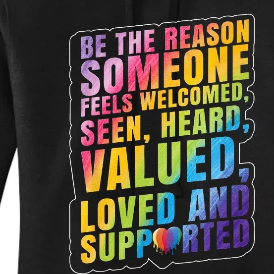 LGBTQ Support LGBT Pride Month Women's Pullover Hoodie