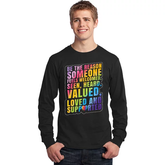 LGBTQ Support LGBT Pride Month Tall Long Sleeve T-Shirt