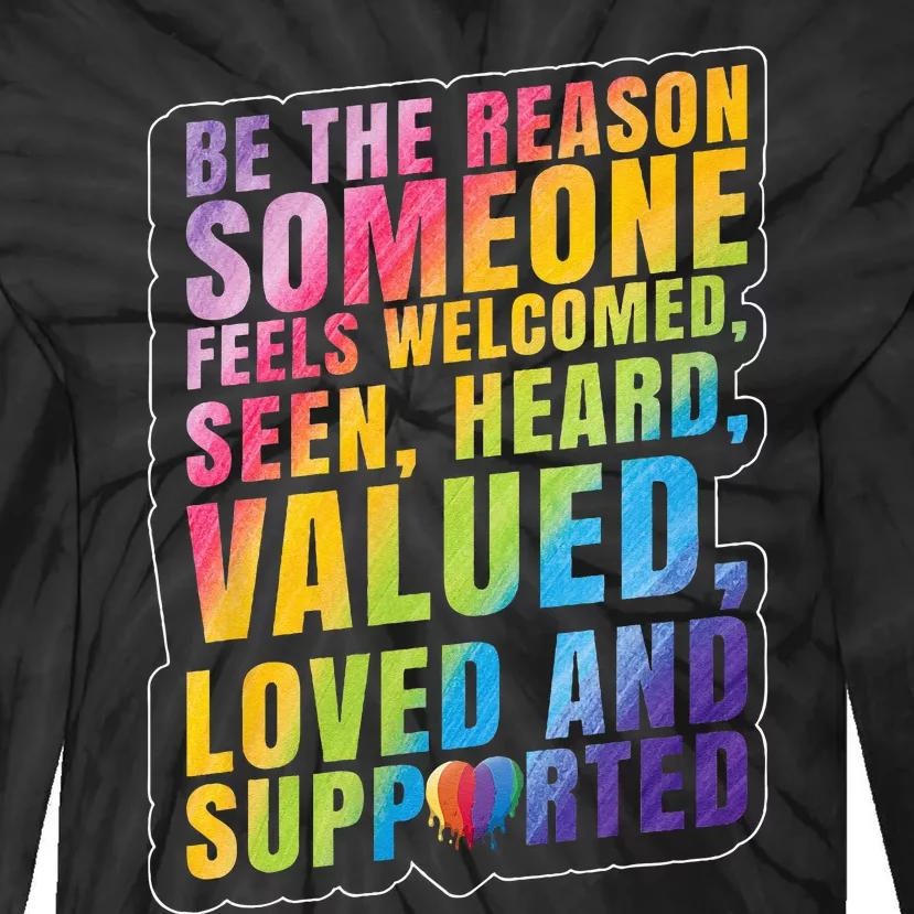 LGBTQ Support LGBT Pride Month Tie-Dye Long Sleeve Shirt