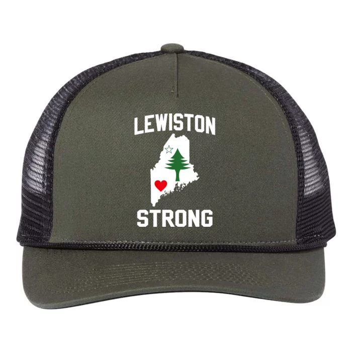 Lewiston Strong Retro Rope Trucker Hat Cap