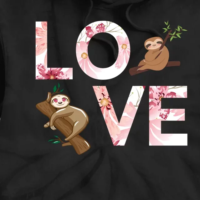 Love Sloth Tie Dye Hoodie