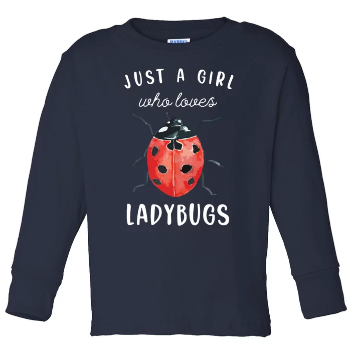 Ladybug Shirts, Ladybug Lover Shirts Toddler Long Sleeve Shirt