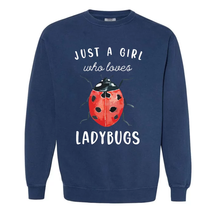 Ladybug Shirts, Ladybug Lover Shirts Garment-Dyed Sweatshirt