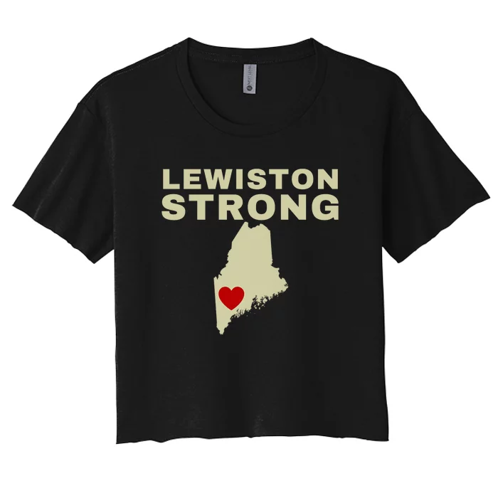 Lewiston Strong Women's Crop Top Tee