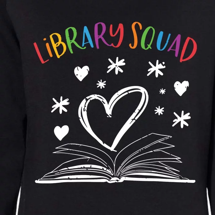 Library Squad Librarian Book Worm Book Lover Gift Womens California Wash Sweatshirt