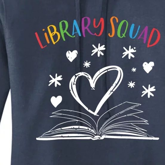 Library Squad Librarian Book Worm Book Lover Gift Women's Pullover Hoodie