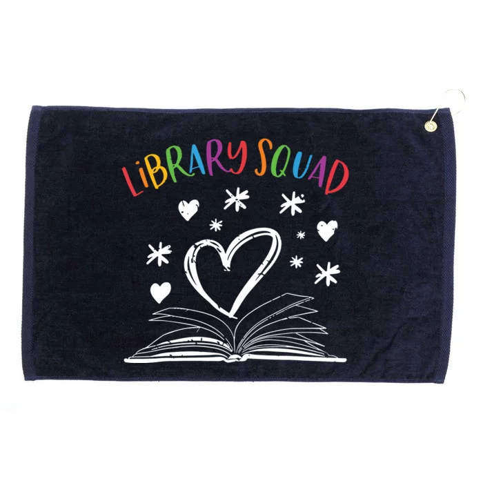 Library Squad Librarian Book Worm Book Lover Gift Grommeted Golf Towel