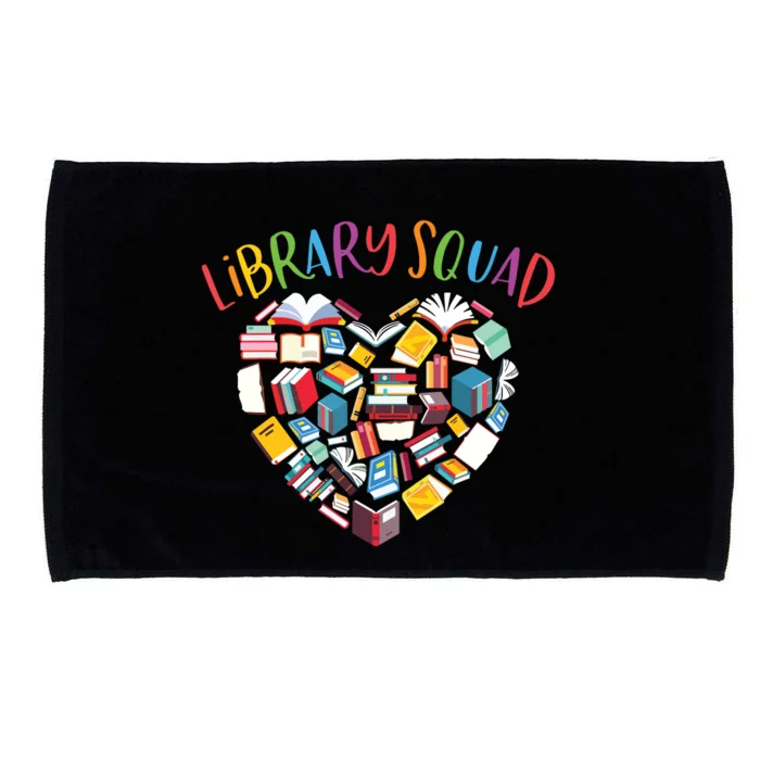 Library Squad Librarian Bookworm Book Lover Microfiber Hand Towel