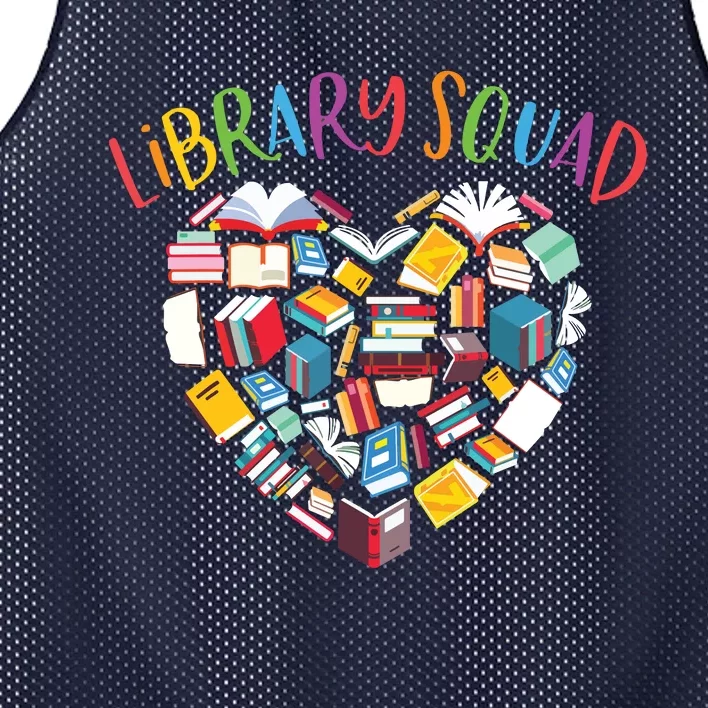 Library Squad Librarian Bookworm Book Lover Mesh Reversible Basketball Jersey Tank