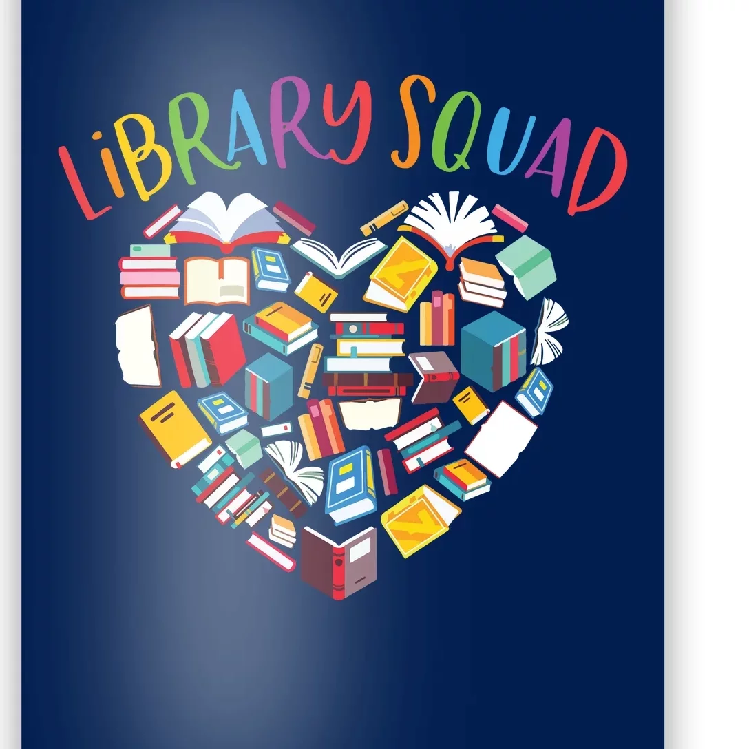 Library Squad Librarian Bookworm Book Lover Poster