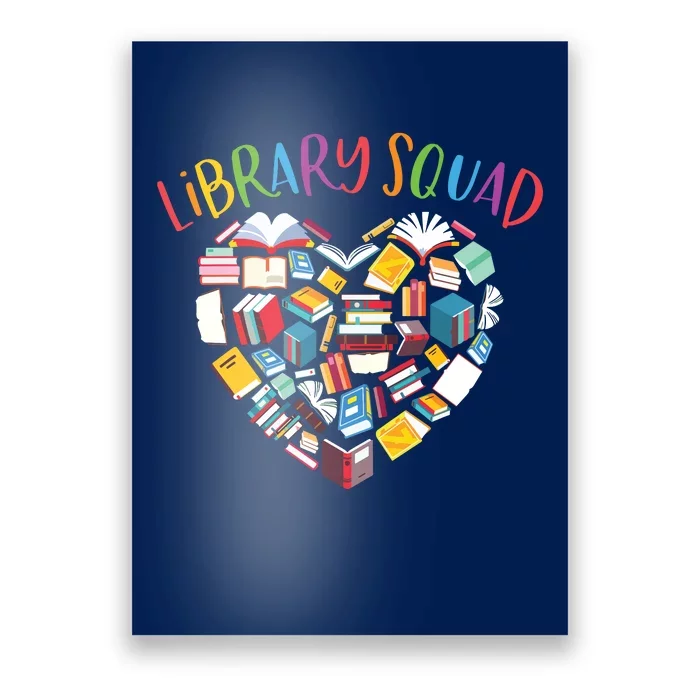 Library Squad Librarian Bookworm Book Lover Poster