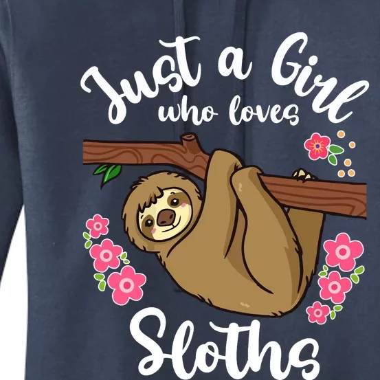 Loves Sloths Women's Pullover Hoodie