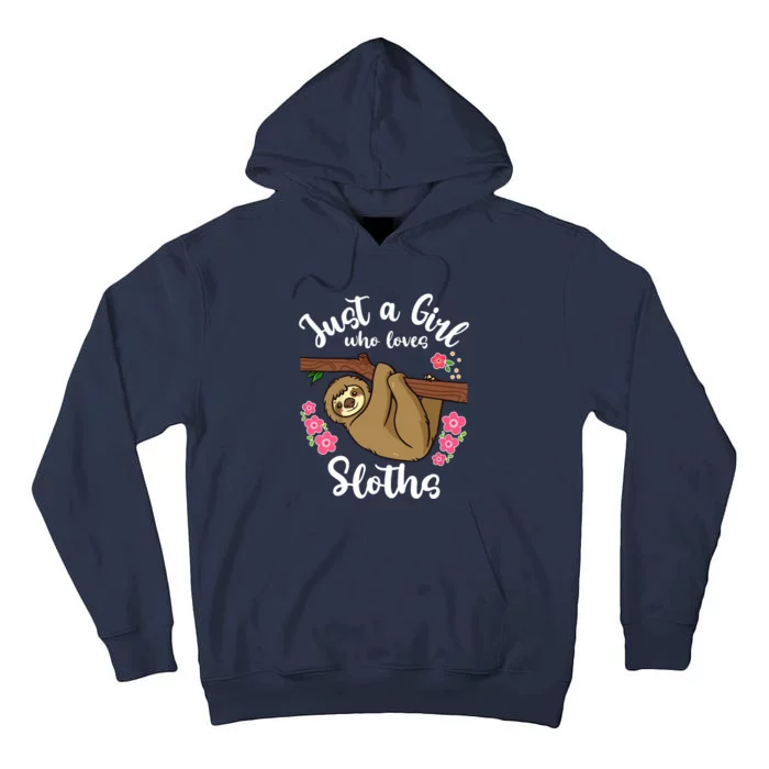 Loves Sloths Tall Hoodie