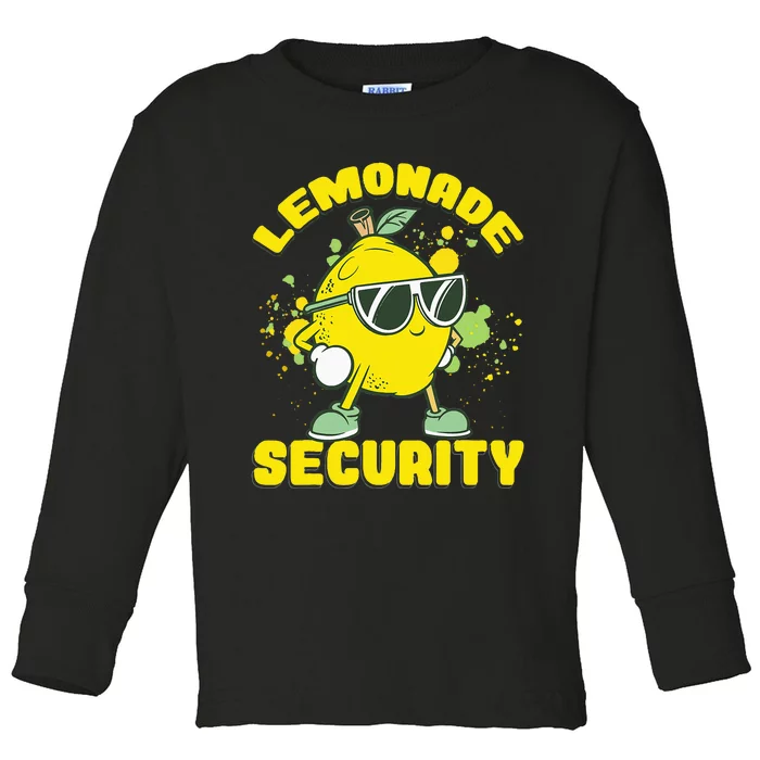 Lemonade Security Lemon Juice Boss Toddler Long Sleeve Shirt