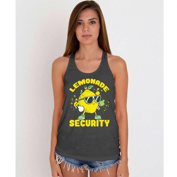 Lemonade Security Lemon Juice Boss Women's Knotted Racerback Tank