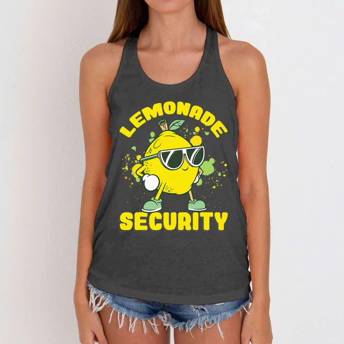 Lemonade Security Lemon Juice Boss Women's Knotted Racerback Tank