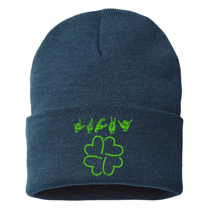 Lucky Sign Language Sustainable Knit Beanie