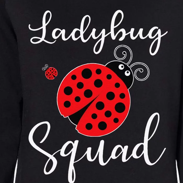 Ladybug Squad Womens California Wash Sweatshirt